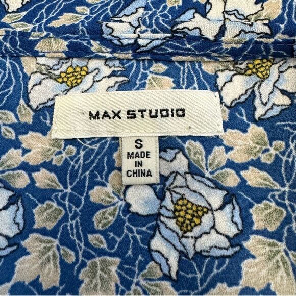 Max Studio Floral Ruffle Sleeveless Wrap Top Size S - Picture 6 of 9